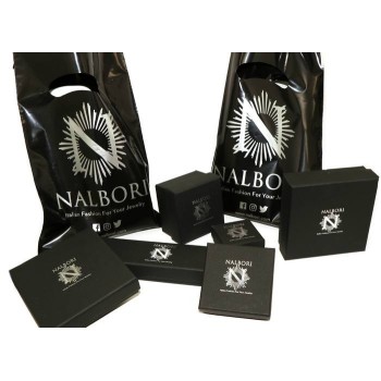 NALBORI® Gift Box in black with silver logo. Clean design, artisanal quality.