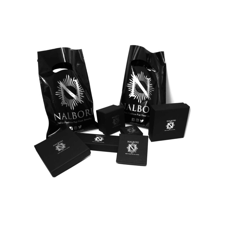 NALBORI® Gift Box in black with silver logo. Clean design, artisanal quality.