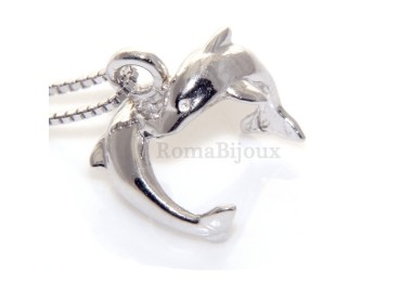 NLB|fine silver : Necklace for  woman with   half moon