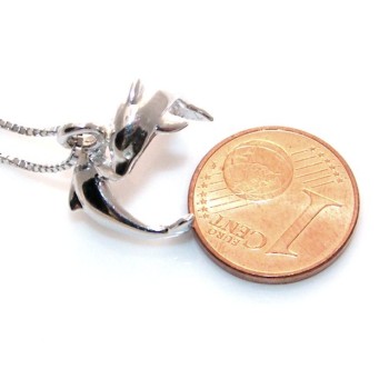 NLB|collana argento 925 con delfini che giocano