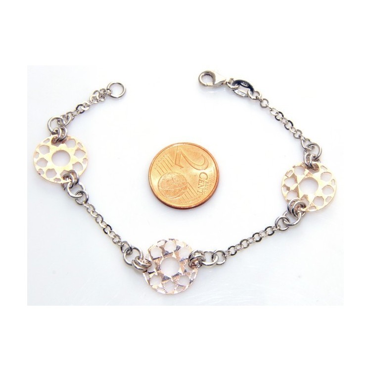 NLB|SILVER 925 :  bracelet for woman, wheels , two colors