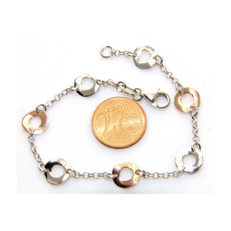 NLB|bracciale con i cerchi in 2 colori