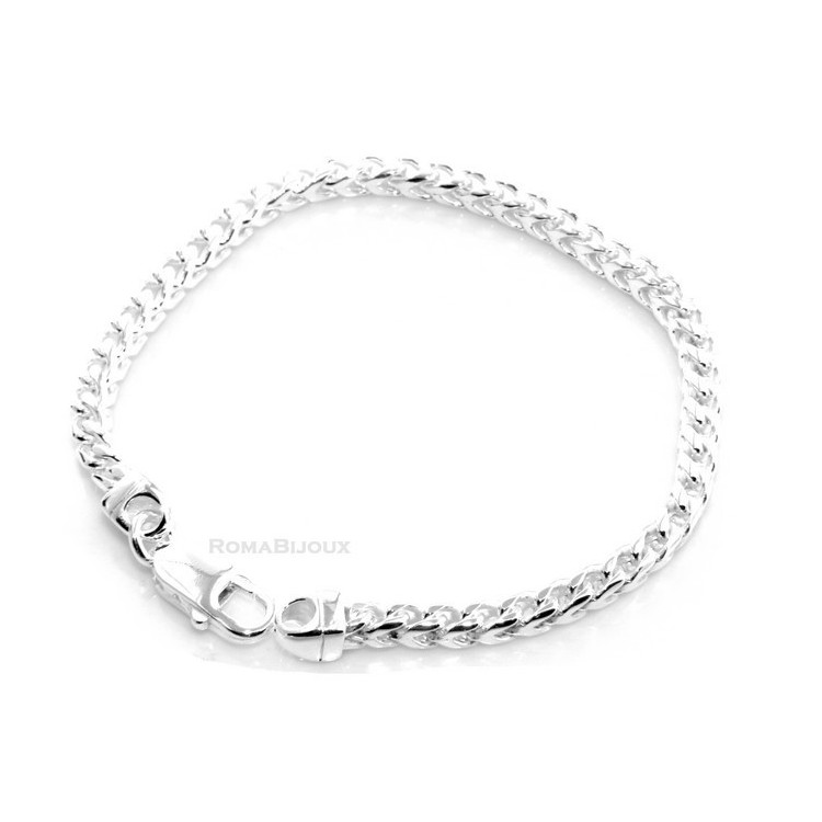 NLB|bracciale massiccio argento 925, made in italy
