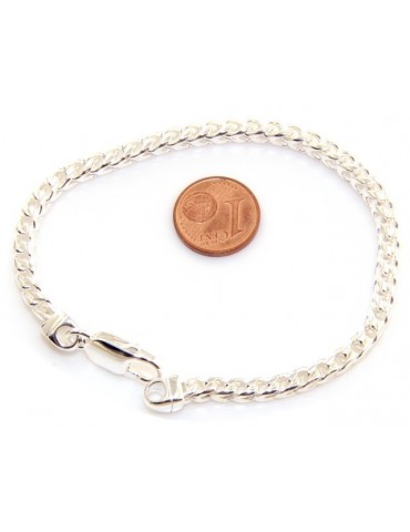 bracciale massiccio argento 925, made in italy