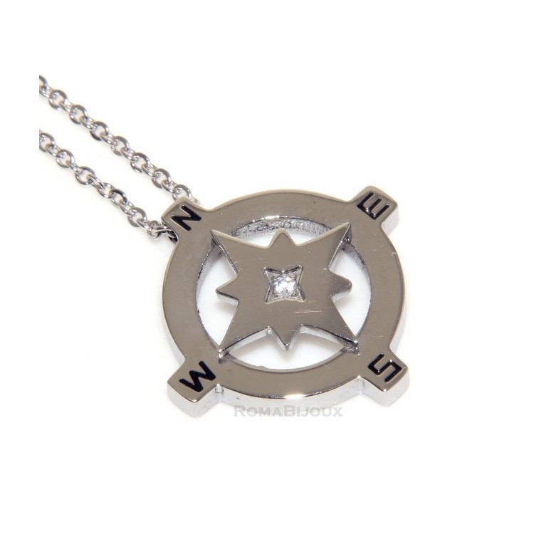 NLB|Hypoallergenic and stainless steel: Exclusive necklace rolo wind rose