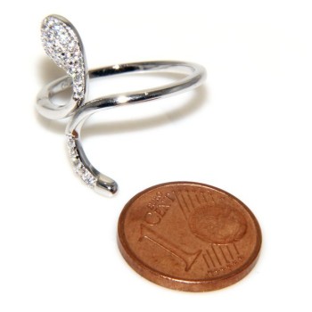 NLB|Silver 925 &  Rhodium: ring for woman.snake