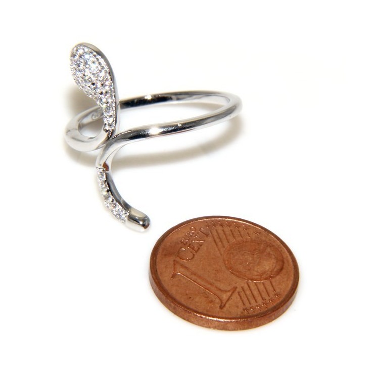 NLB|Silver 925 &  Rhodium: ring for woman.snake