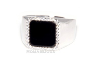 NLB|silver : shield ring for man