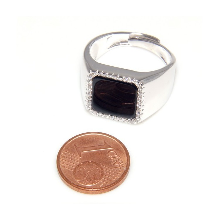 NLB|silver : shield ring for man