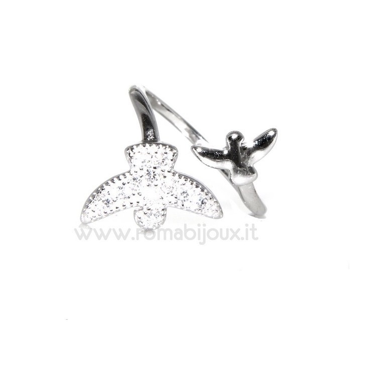 NLB|Silver 925 &  Rhodium: ring for woman, foot ring