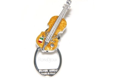 NLB|Keychain keyring man or woman plate machined oval glossy all 925 Silver Massif 16 gr