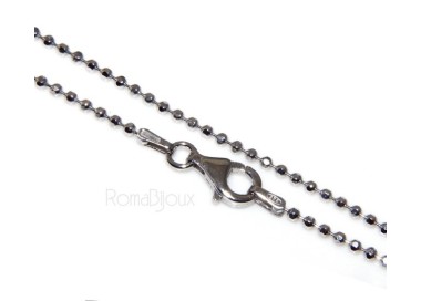 NLB|SILVER 925: Choker necklace dots balls balls balls diamond various lengths from 1.8 mm