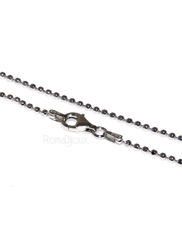 ARGENTO 925 : Girocollo collana o bracciale pallini palline balls varie lunghezze sfere diamantate da 2,0 mm ARGENTO 925 : Girocollo collana o bracciale pallini palline balls varie lunghezze sfere diamantate da 2,0 mm