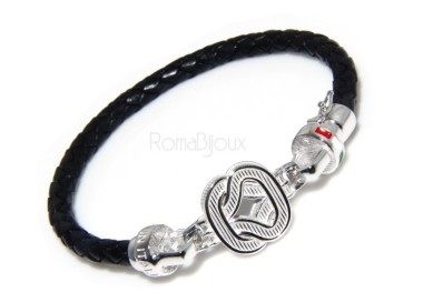NLB|bracciale massiccio argento 925, made in italy