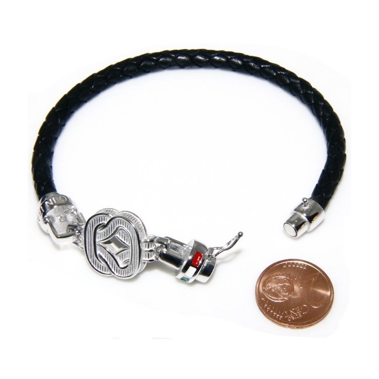 NLB|bracciale massiccio argento 925, made in italy