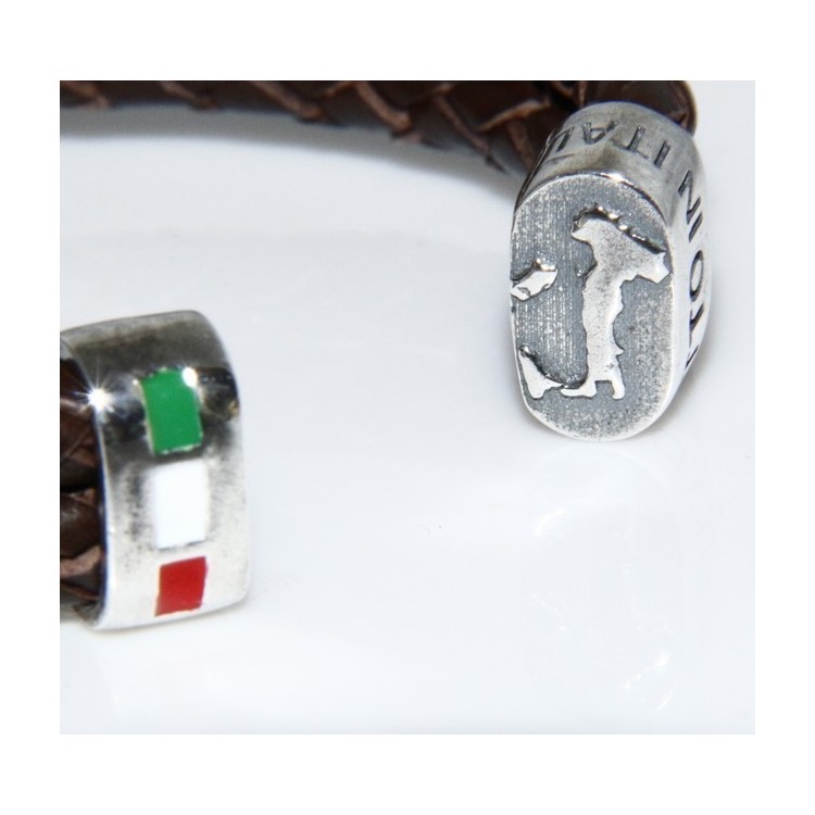 NLB|bracciale massiccio argento 925, made in italy