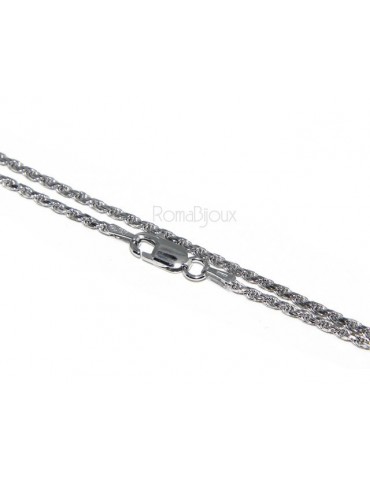 ARGENTO 925 : Girocollo collana rope chain cavetto 1,50 mm