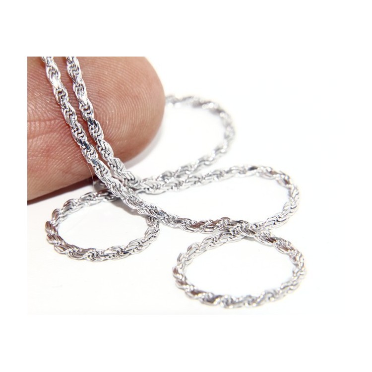 NLB|SILVER 925: Choker necklace chain rope wire 1.50mm