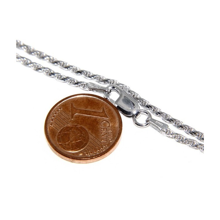 NLB|SILVER 925: Choker necklace chain rope wire 1.50mm
