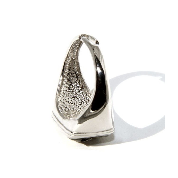 NLB|Anello Argento 925 da uomo mignolo a scudo quadrato teschio misura regolabile