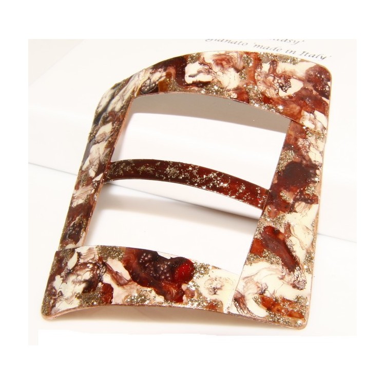 NLB|Ferma Pareo o Foulard donna Rame 999 copperfantasy marrone panna glitter