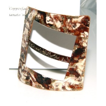 NLB|Ferma Pareo o Foulard donna Rame 999 copperfantasy marrone panna glitter