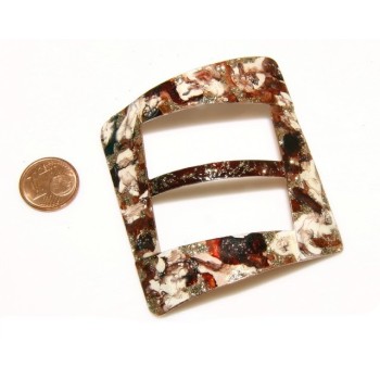NLB|Ferma Pareo o Foulard donna Rame 999 copperfantasy marrone panna glitter