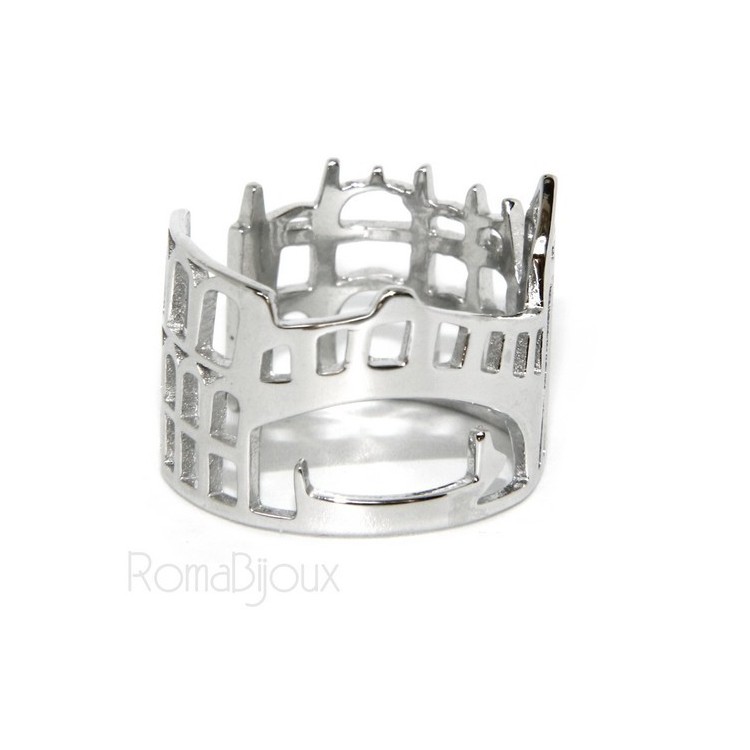 NLB|925 Rhodium: band cummerbund women ring mix Pisa Italy Rome Venice