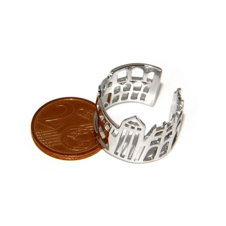 NLB|925 Rhodium: band cummerbund women ring mix Pisa Italy Rome Venice