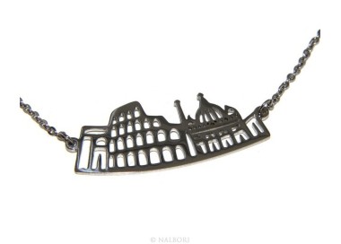 NLB|Steel: Exclusive necklace forzatina city skyline souvenirs of Italy Rome
