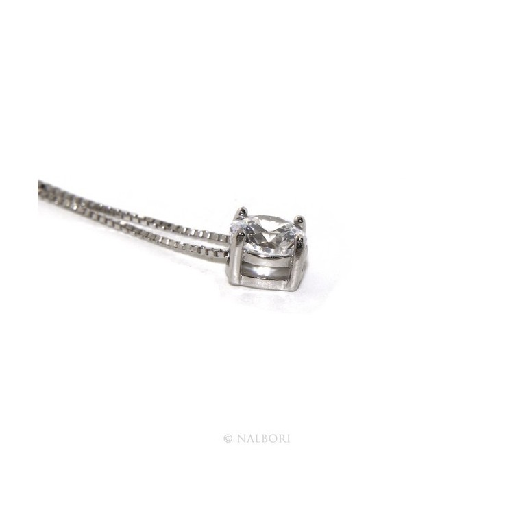 NLB|925: Necklace pendant necklace woman passer-point jaws light 6 mm