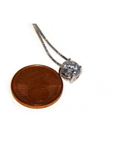 925: Necklace pendant necklace woman passer-point jaws light 6 mm