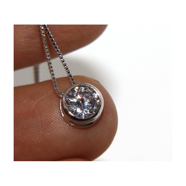 NLB|silver 925 : set earrings and chain 6 mm