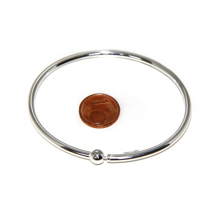 NLB|SILVER 925: woman bracelet for patented CHARMs BEADS closing pendants oval midsize