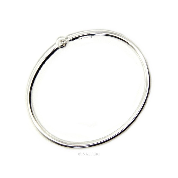 NLB|SILVER 925: woman bracelet for patented CHARMs BEADS closing pendants oval midsize