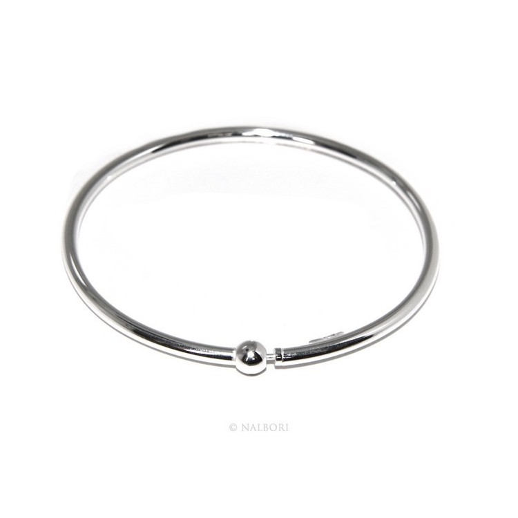 NLB|ARGENTO 925 : Bracciale donna per CHARME ciondoli chiusura brevettata ovale misura media
