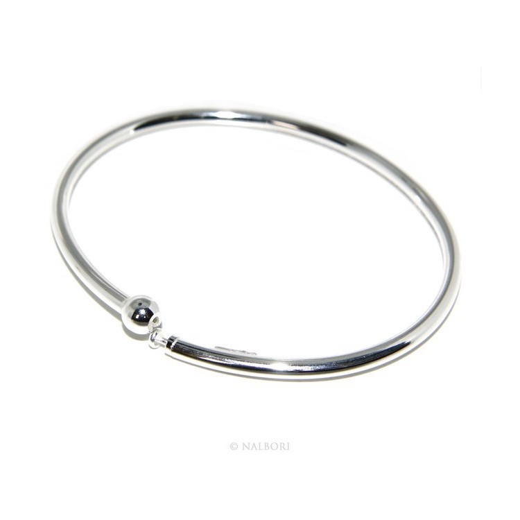 NLB|SILVER 925: woman bracelet for patented CHARMs BEADS closing pendants oval midsize