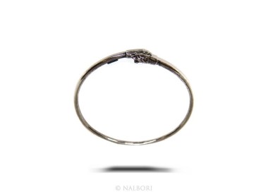 NLB|SILVER 925: Bracelet man or woman slave opened PUMA burnished - Symbols of Nalbori