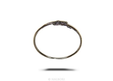 NLB|ARGENTO 925 : Bracciale uomo o donna schiava aperto SERPENTE brunito - Simboli di Nalbori