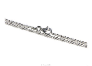 NLB|SILVER 925: Necklace Necklace 50 or 60cm Man Woman Diameter Diamond 2mm Light Bleached