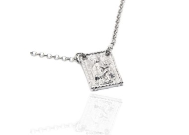 NLB|Silver 925: Necklace man or woman with Madonna pendant with baby