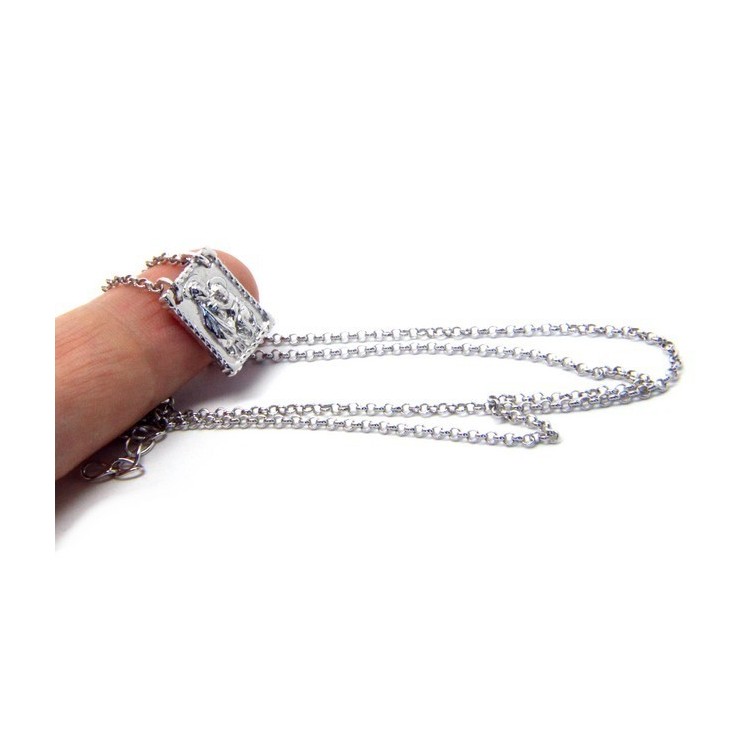 NLB|Silver 925: Necklace man or woman with Madonna pendant with baby