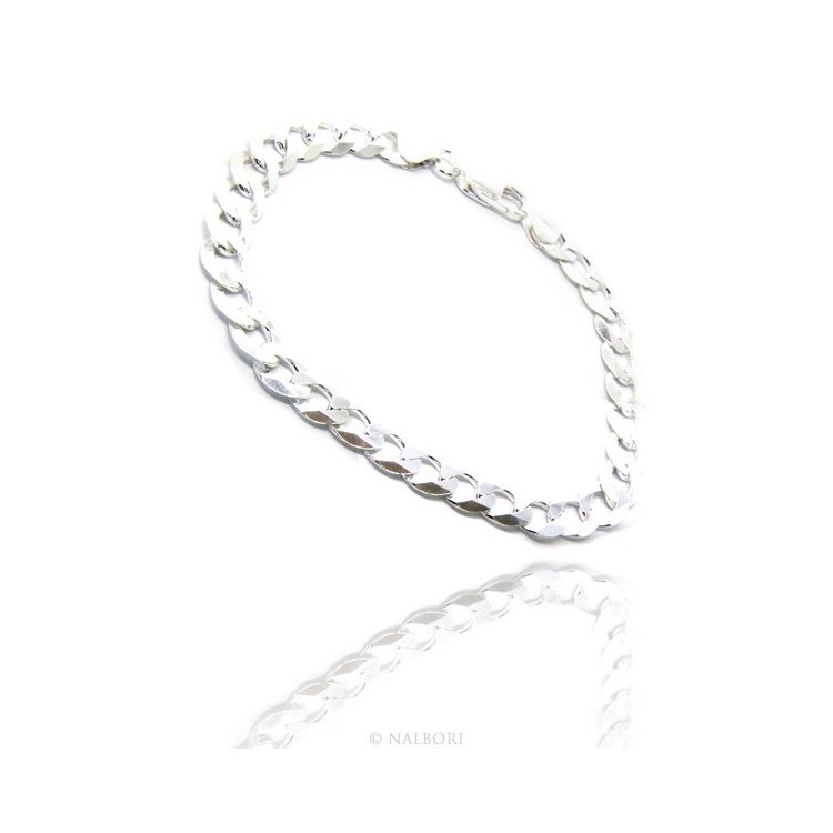 NLB|SILVER 925: Necklace or Bracelet Man 8mm Chain Jumper 8x10 Light Bulb