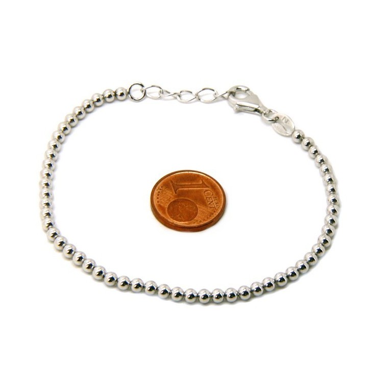 NALBORI bracelet women balls in silver 925 long or short