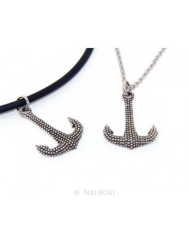 Necklace NALBORI Silver 925: exclusive handmade  with pale dark balls