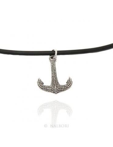 Necklace NALBORI Silver 925: exclusive handmade  with pale dark balls