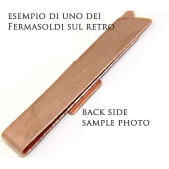 NLB|Fermasoldi NALBORI ® ferma soldi clip da tasca uomo in rame anallergico smaltato panna nero