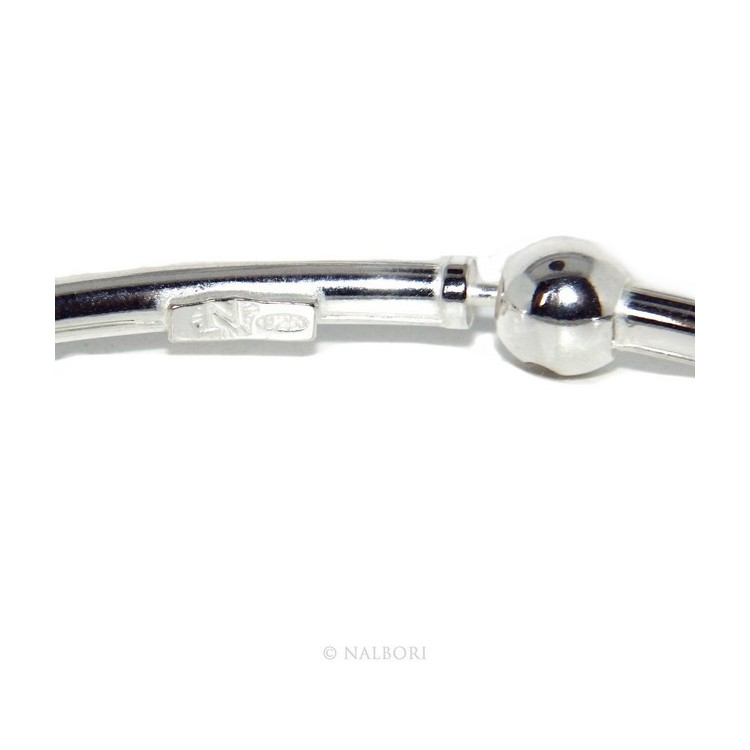 NLB|SILVER 925: woman bracelet for patented CHARMs BEADS closing pendants oval midsize