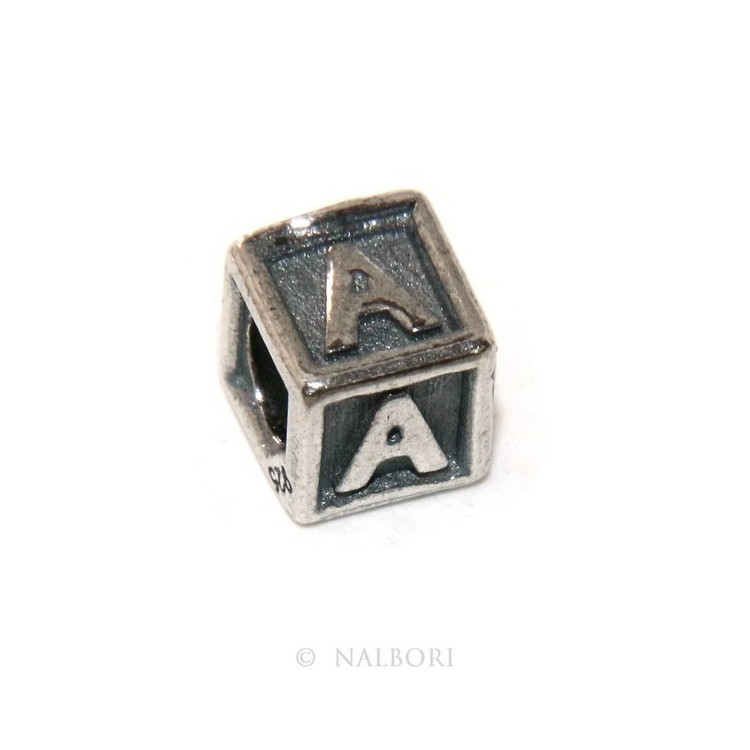 NLB|SILVER 925: CHARME cubes and stop letters for modular Nalbori bracelet
