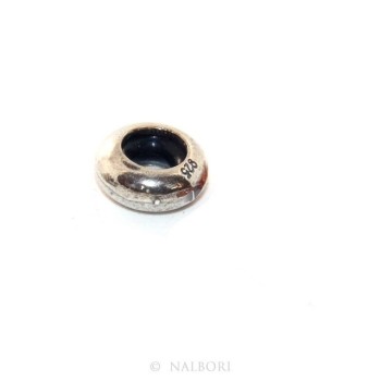 NLB|ARGENTO 925 : CHARME letterine cubetti e stop per Bracciale serie Nalbori componibili